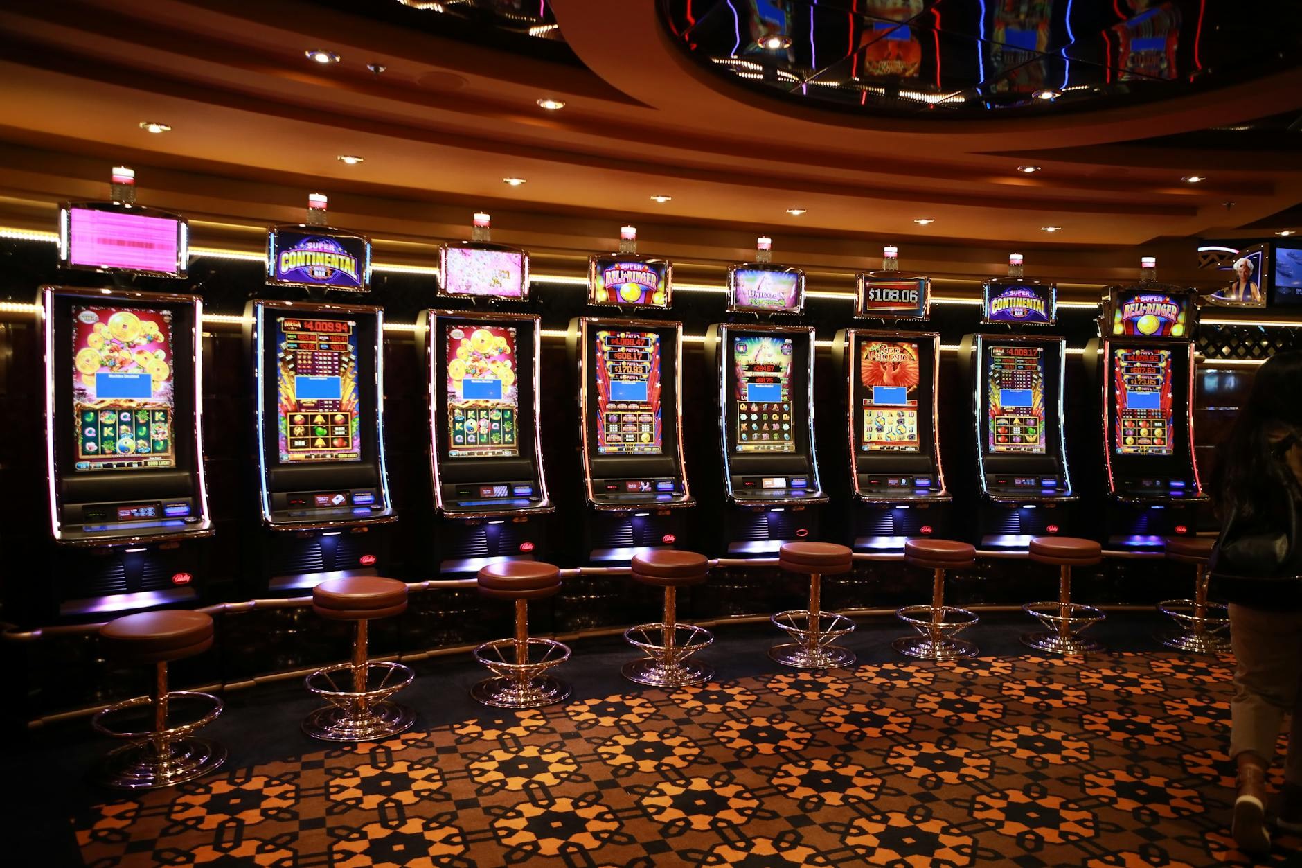 Crown Melbourne gaming floor and hotel atrium